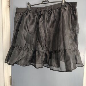 Aura Black Ruffled Skirt